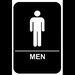 Toilets men sign